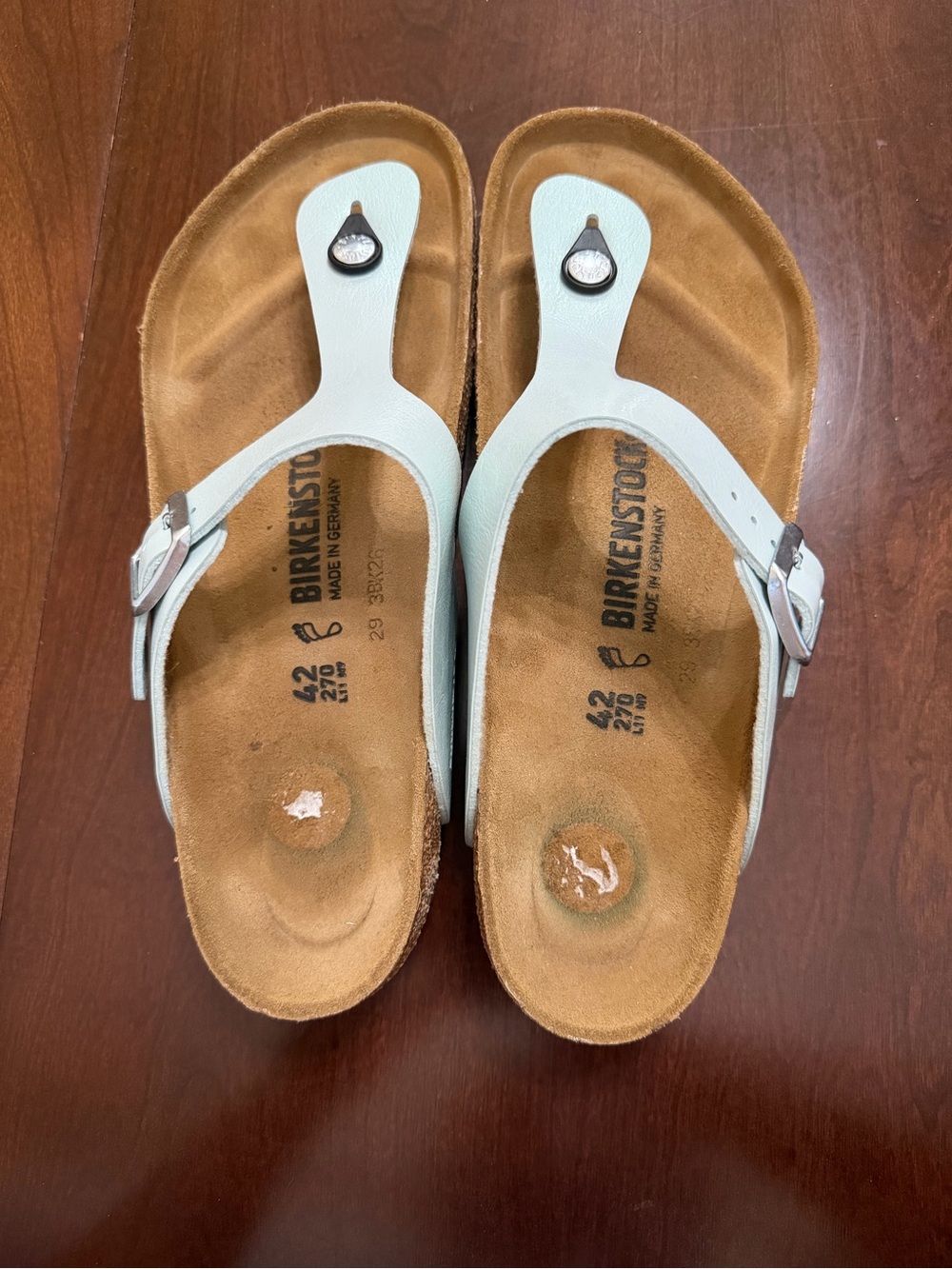 Birkenstock Gizeh Thong Sandals in Pale Mint for Women